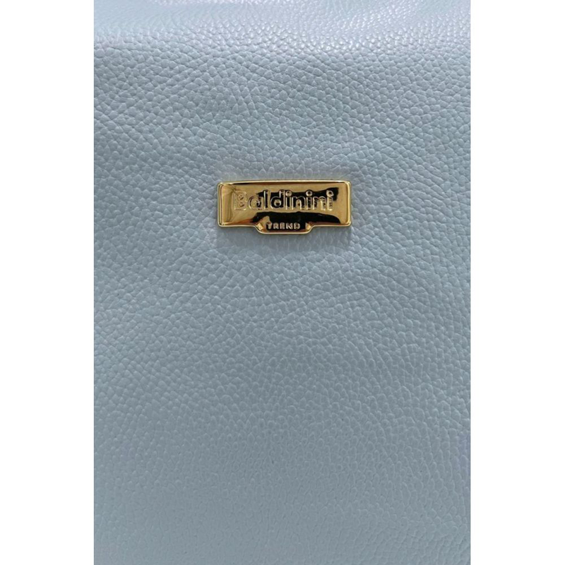 Blue leather women bag-null