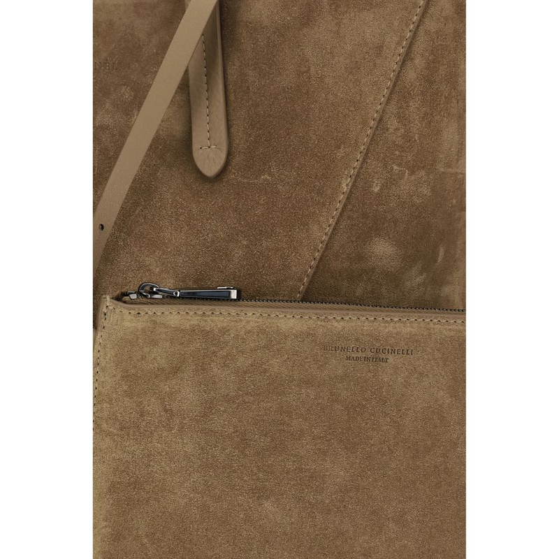 Beige calf leather bos taurus shoulder bag-null