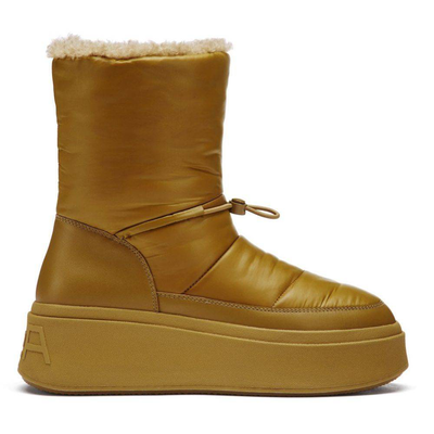 Ash mountain puffy nylon boots, Metallic Bronze, medium