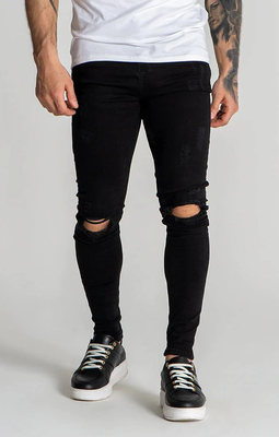 Gianni kavanagh core ripped jeans, Black, medium