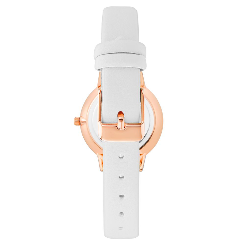 White plastic dress watch-null