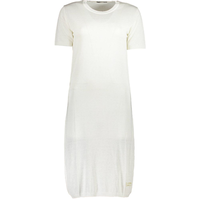 Bianco viscosa women dress, White, medium