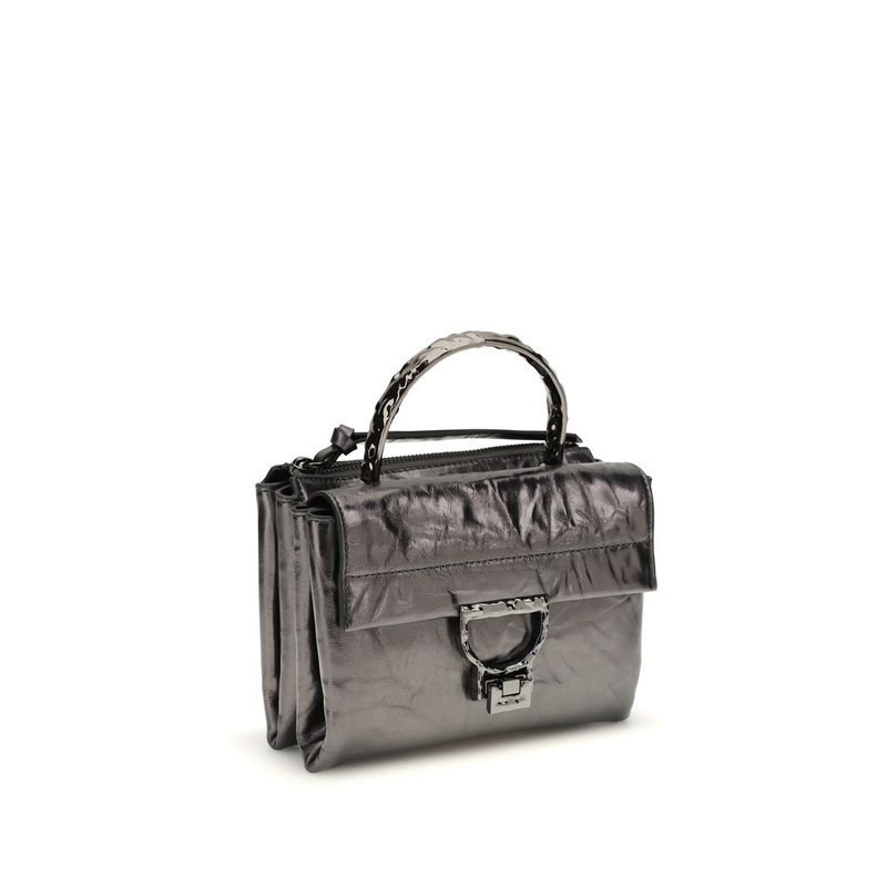 Black calf leather bos taurus handbag-null