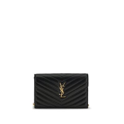 Black calf leather bos taurus wallet, Black, medium