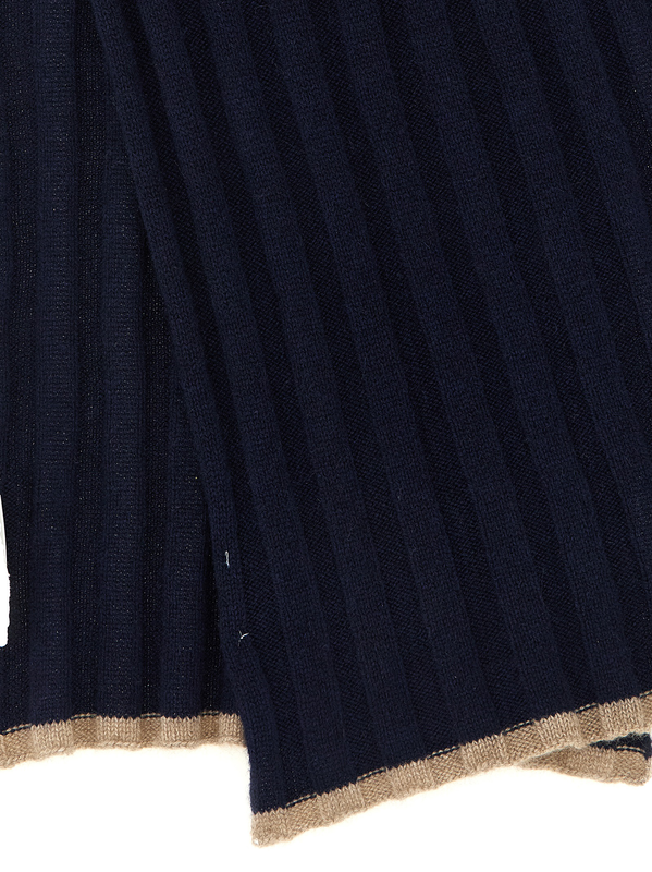 Blue cashmere scarf-null