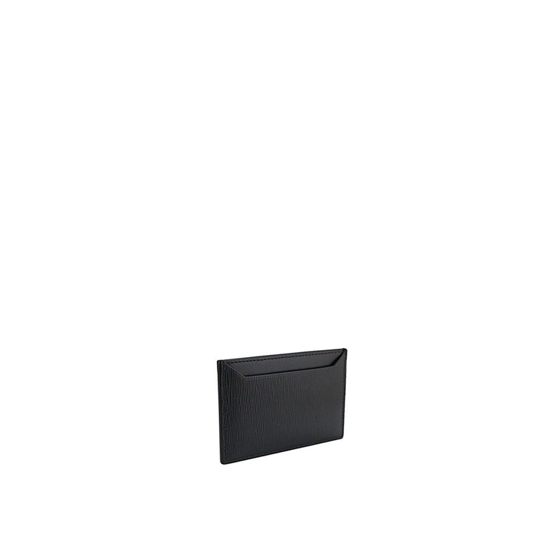 Black calfskin cardholder-null