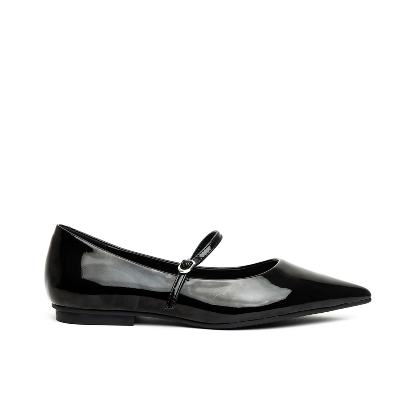 Miss belgini mary jane pointed ballerina flat pumps-null