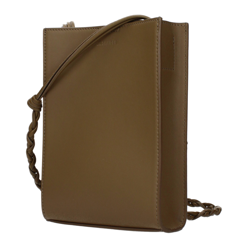 Green leather crossbody bag-null