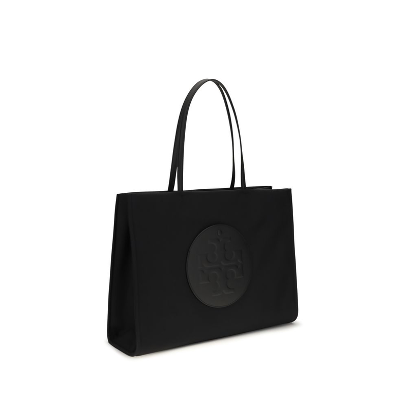 Black nylon shoulder bag-null