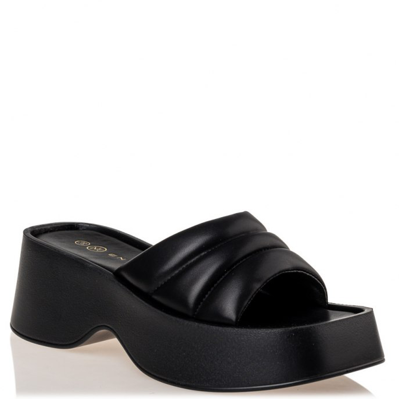 Miss nv flatform sandals - black-null