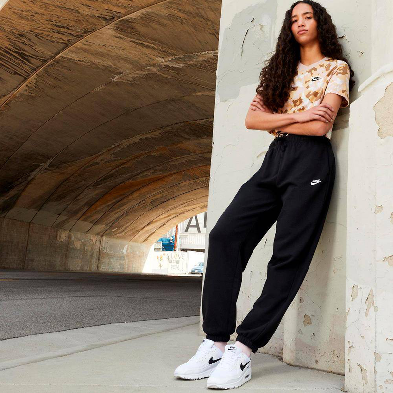 Nike sportswear womens mid-rise fleece track pant-null