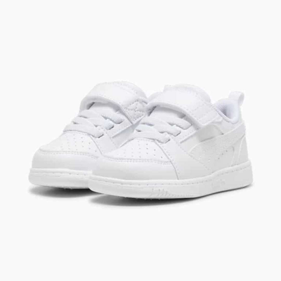 Puma rebound basket low, White, medium