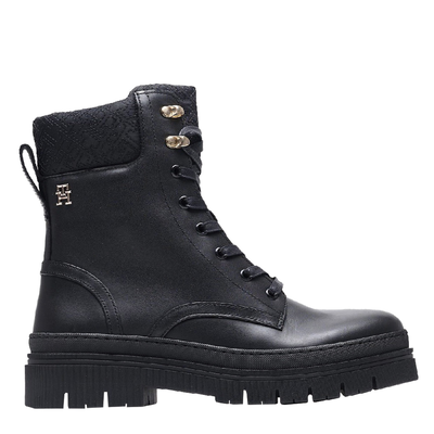 Tommy hilfiger γυναικείο αρβυλάκι, Black Δερμα, medium