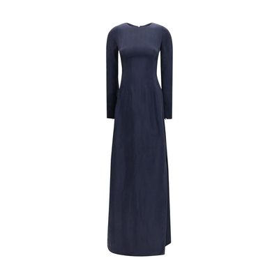 Blue copper casual dress, Blue, medium