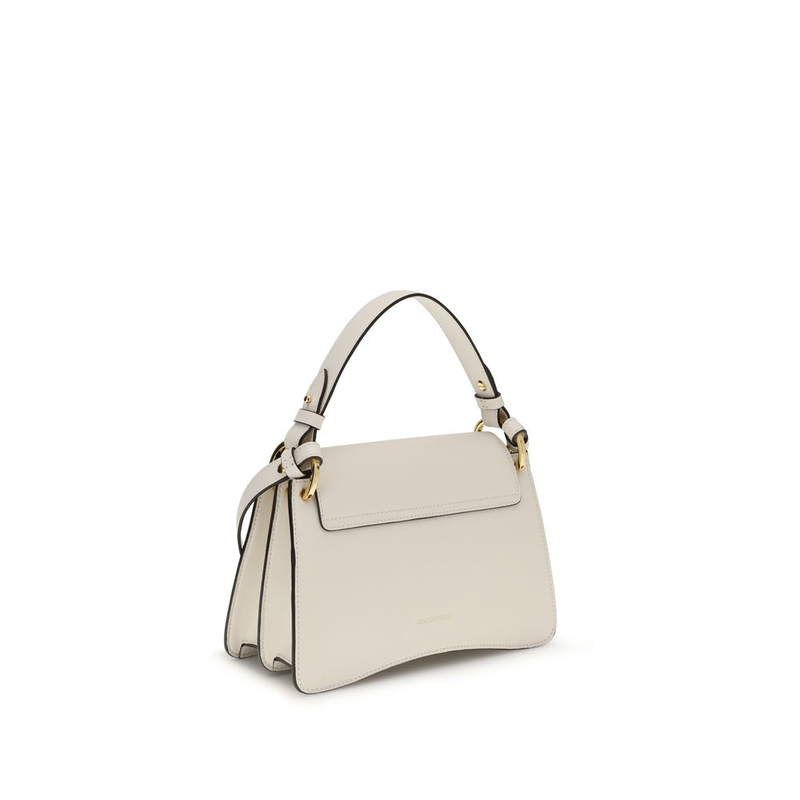Beige calf leather bos taurus shoulder bag-null