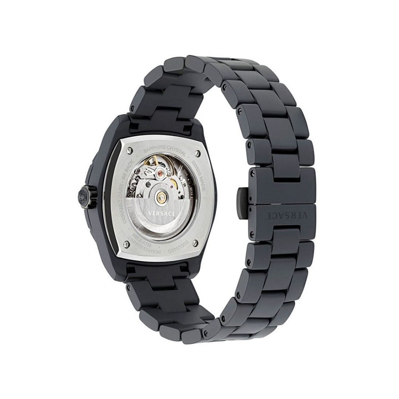 Black ceramic dress watch-null