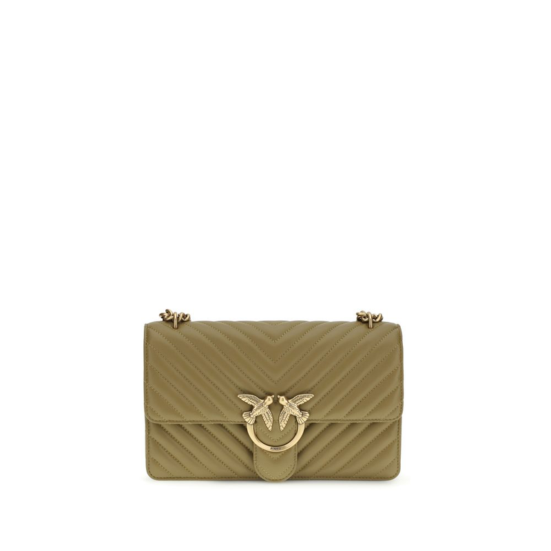 Bicolor calf leather bos taurus shoulder bag-null