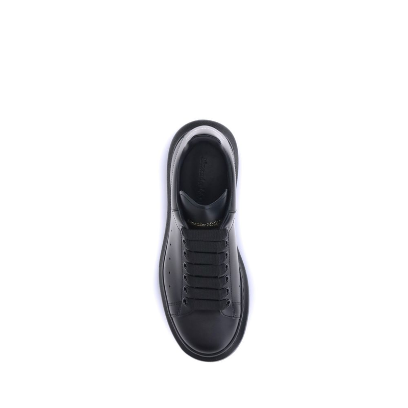 Black calf leather bos taurus platform sneakers-null