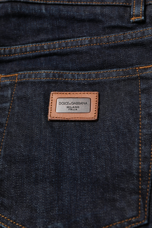 Black cotton skinny denim men jeans-null