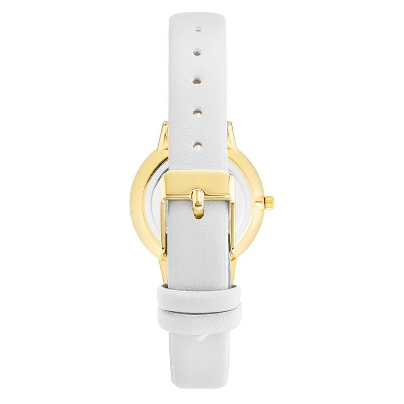 White plastic dress watch-null