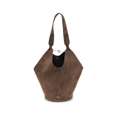 Brown calf leather bos taurus shoulder bag, Brown, medium
