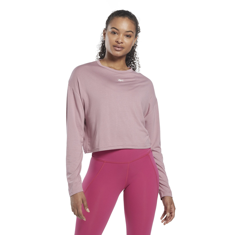 Reebok women activchill+cotton long-sleeve top (hk4834)-null