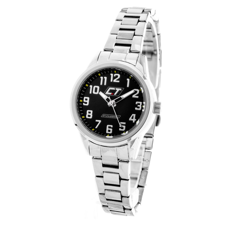 Silver stainless steel bracelet watch-null