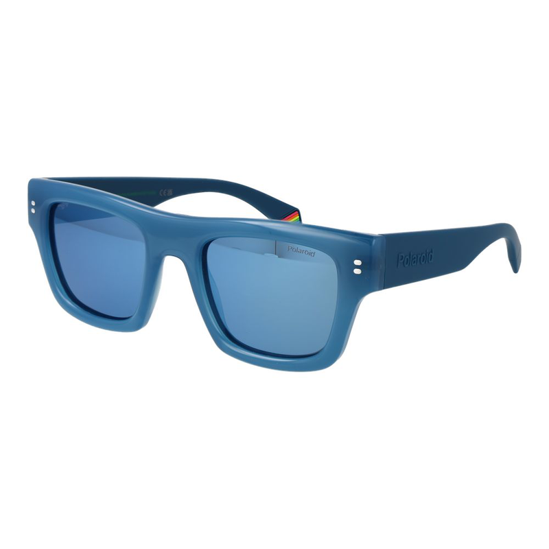 Blue plastic sunglasses-null