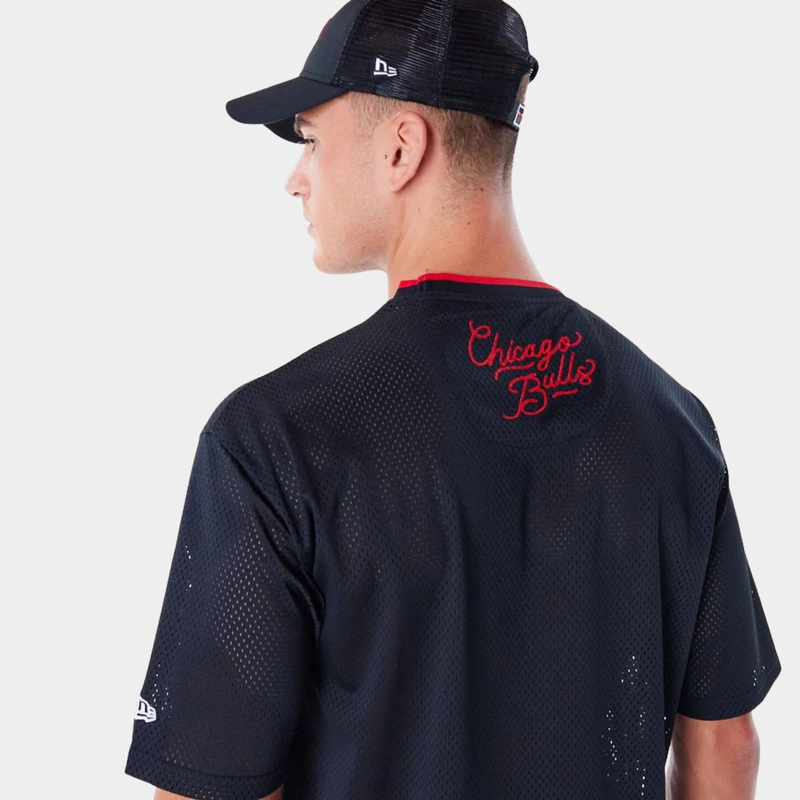 Nba patch mesh tee chicago bulls image number null