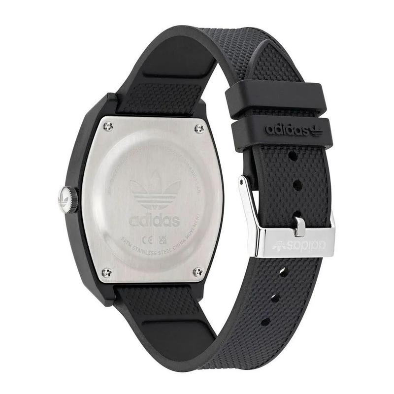 Black synthetic sport watch-null