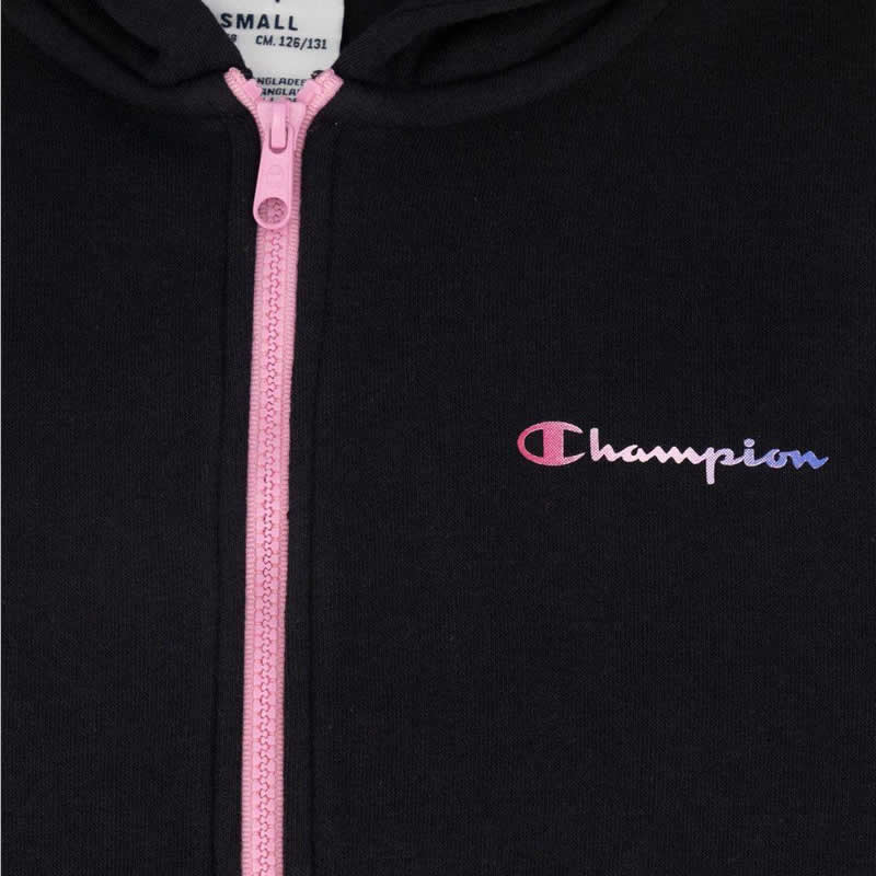 Champion girls hooded full zip sweatshirt image number null