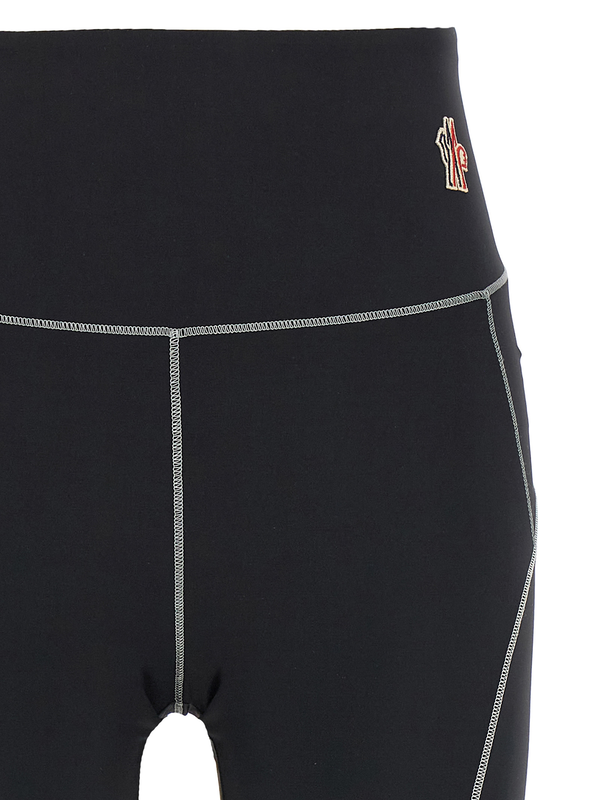 Black polyamide leggings-null