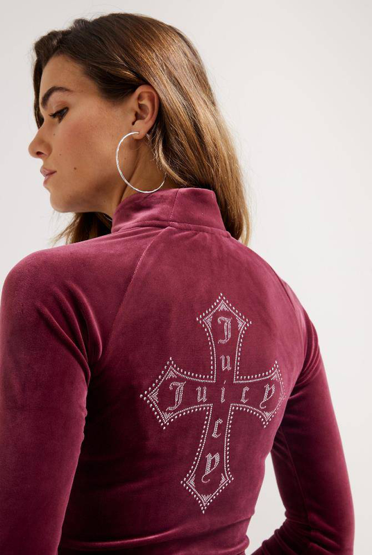 Product image: Classic velour cross morgan track top-null