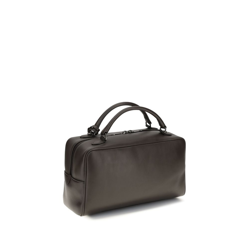 Brown calf leather bos taurus shoulder bag-null