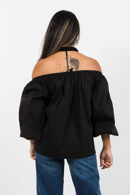 Blouse with bow - we coss-null