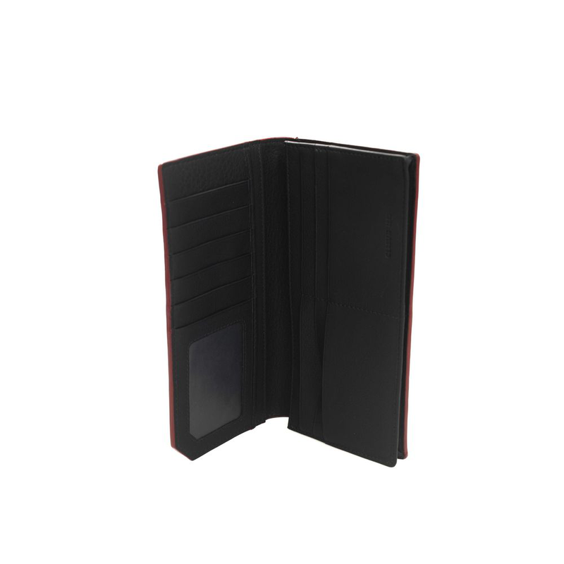 Blue calfskin men wallet-null