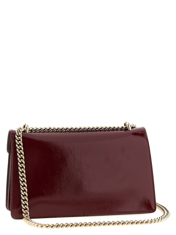 Multicolor calfskin shoulder bag-null