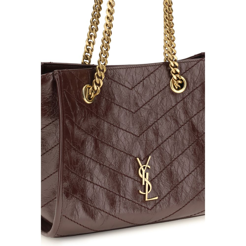 Brown calf leather bos taurus shoulder bag-null