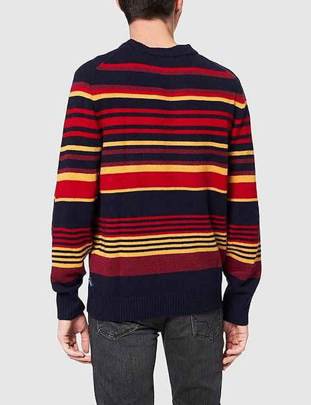 Geelong wool striped c-neck.multicolor.knit image number null