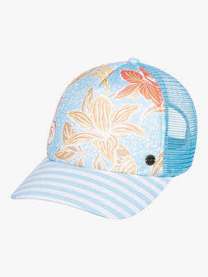 Roxy women beautiful morning - trucker cap (erjha03971-xbwm), Xbwm-blue, medium