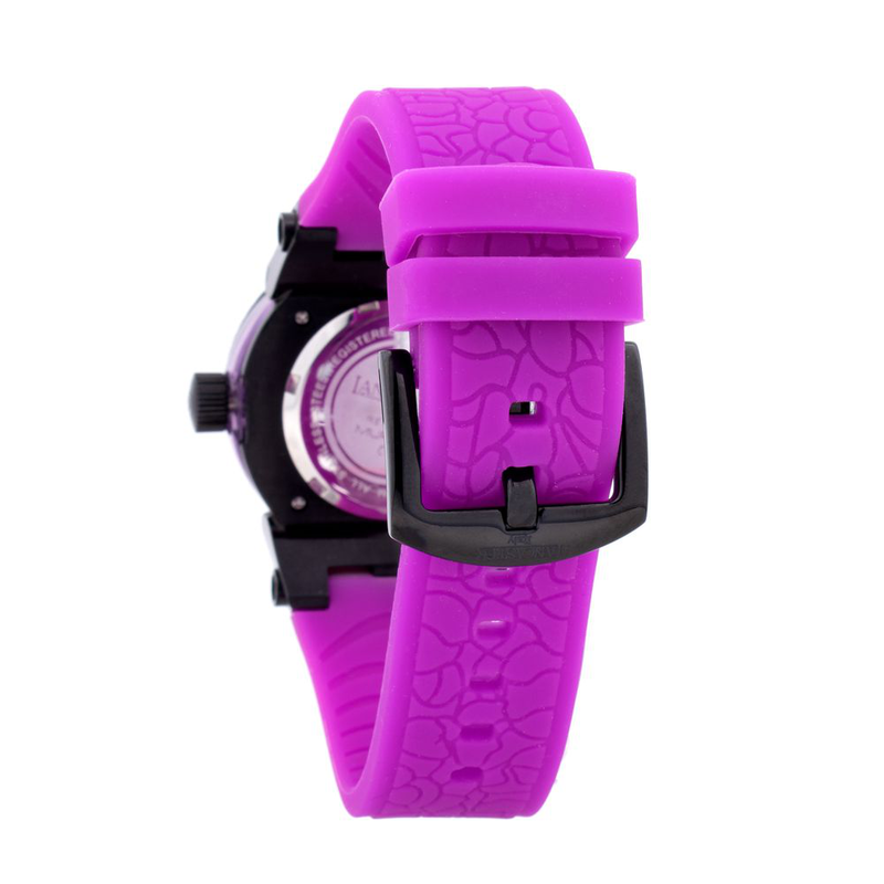 Purple synthetic sport watch-null