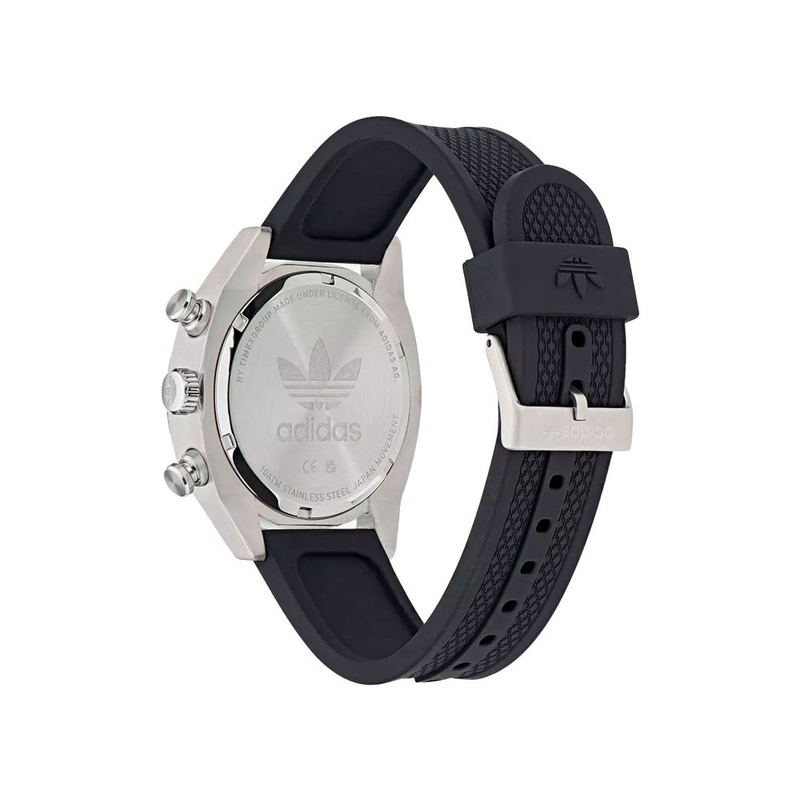 Black synthetic sport watch-null