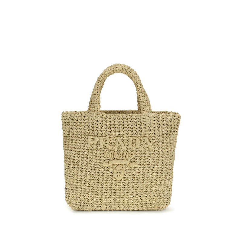 Beige viscose handbag-null