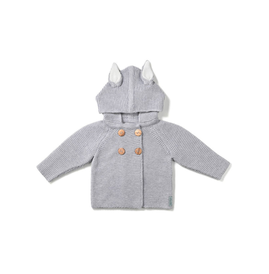 Kit & kin bunny cardigan, , medium