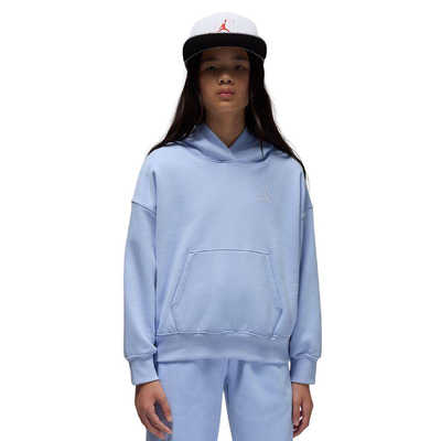 Girls wj brkn fleece po hoodie, Cobalt, medium