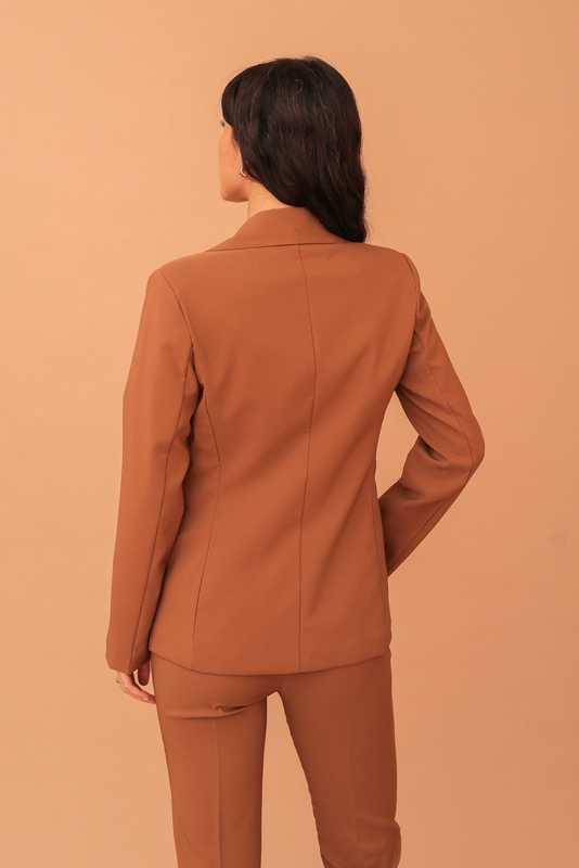 Victoria blazer - camel-null