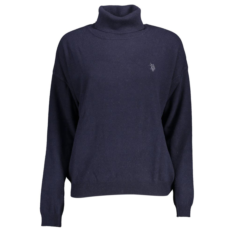 Blue fabric women's sweater-null