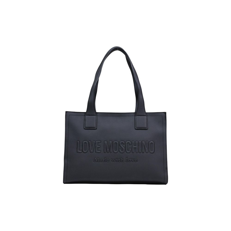 Black polyethylene handbag-null