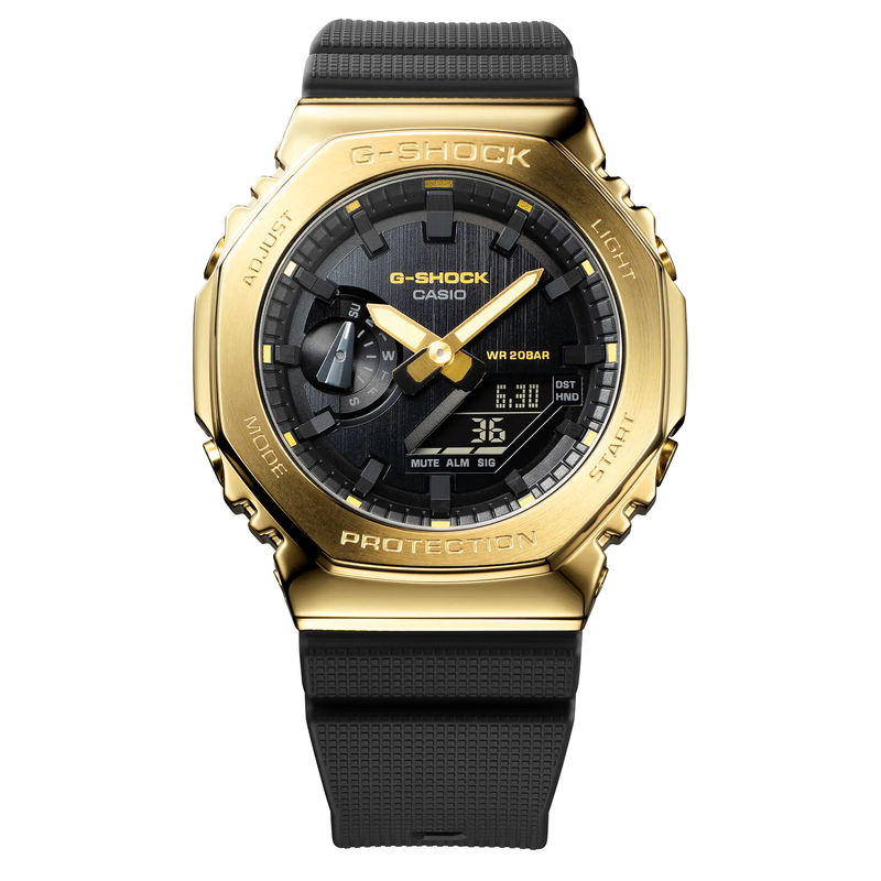 Casio g-shock men's gold watch gm-2100g-1a9er image number null