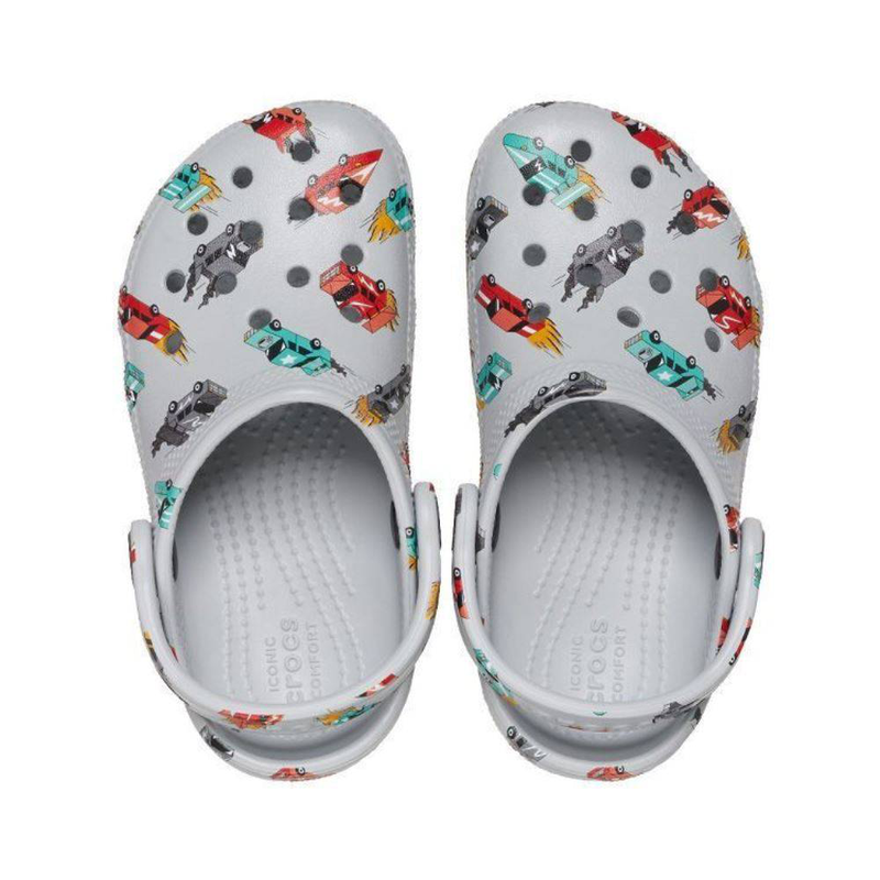 Crocs classic race cars graphic toddler clog image number null